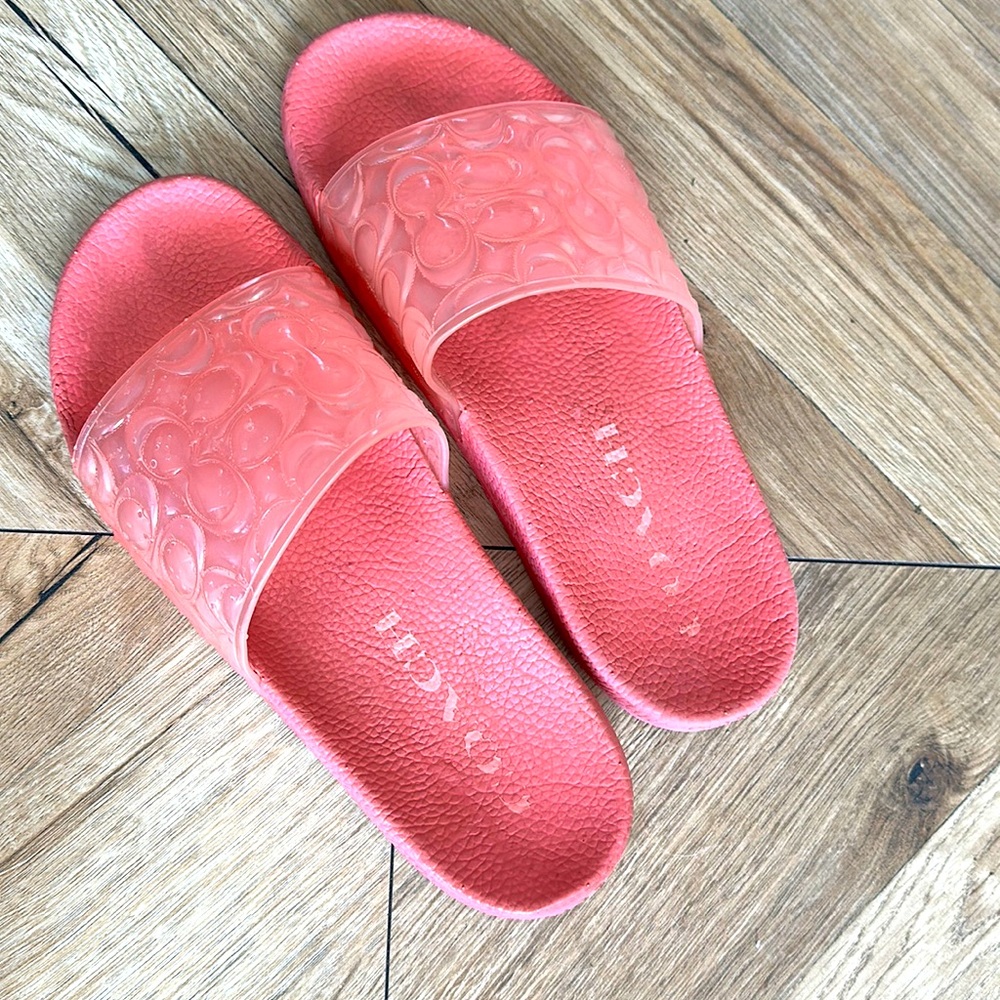 Pink coach slides